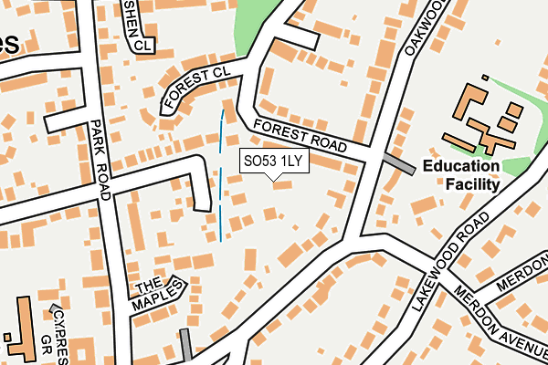 SO53 1LY map - OS OpenMap – Local (Ordnance Survey)