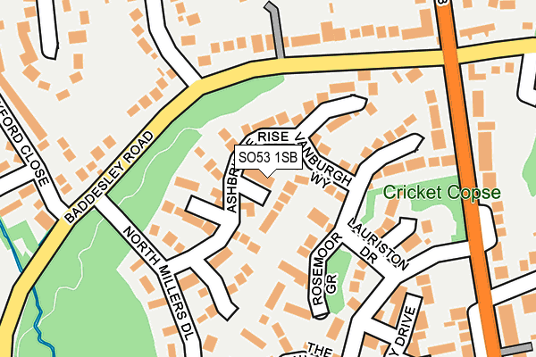 SO53 1SB map - OS OpenMap – Local (Ordnance Survey)