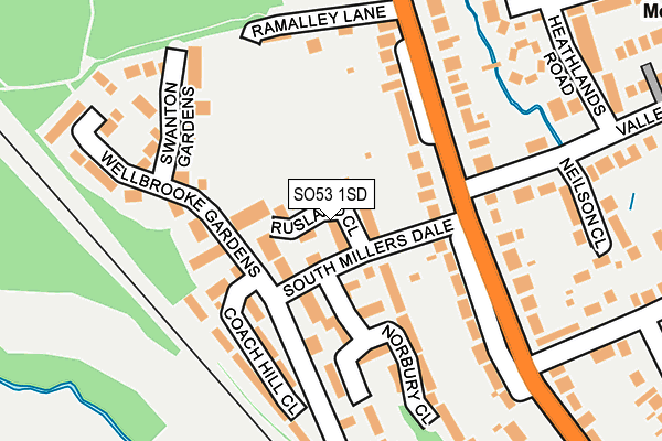 SO53 1SD map - OS OpenMap – Local (Ordnance Survey)