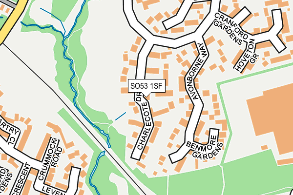 SO53 1SF map - OS OpenMap – Local (Ordnance Survey)