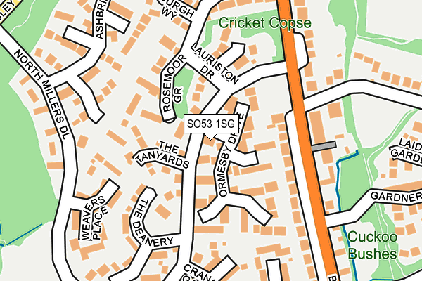 SO53 1SG map - OS OpenMap – Local (Ordnance Survey)