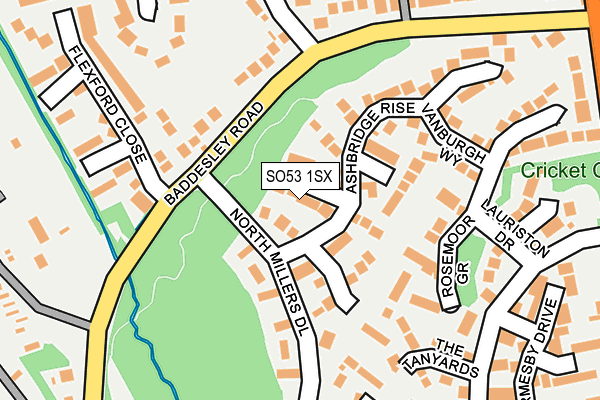 SO53 1SX map - OS OpenMap – Local (Ordnance Survey)