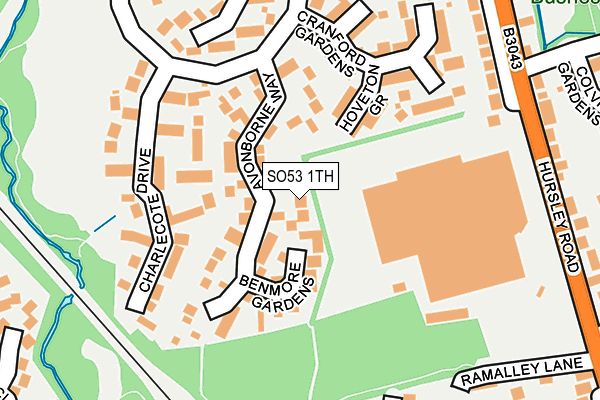 SO53 1TH map - OS OpenMap – Local (Ordnance Survey)