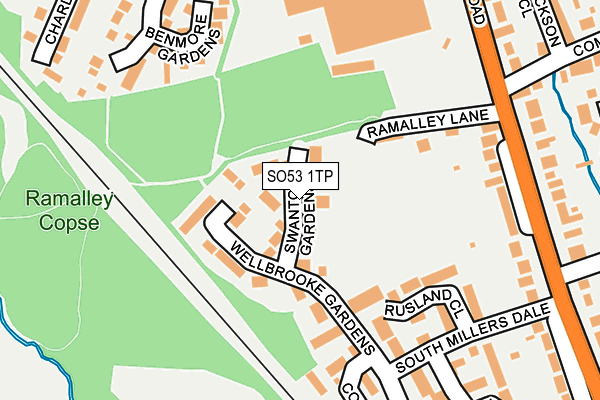 SO53 1TP map - OS OpenMap – Local (Ordnance Survey)