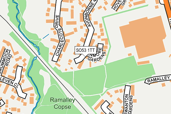 SO53 1TT map - OS OpenMap – Local (Ordnance Survey)