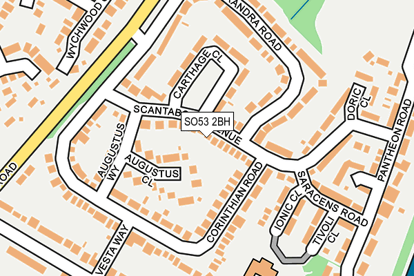 SO53 2BH map - OS OpenMap – Local (Ordnance Survey)