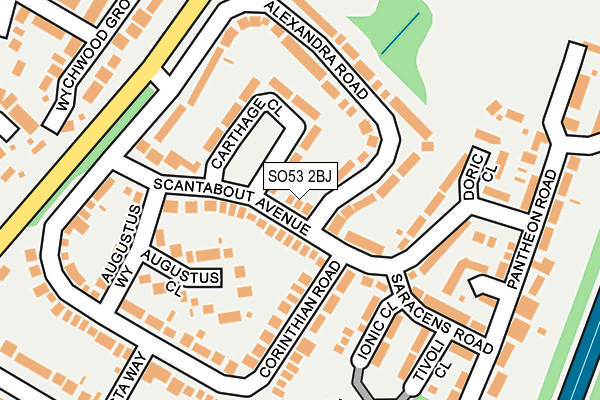 SO53 2BJ map - OS OpenMap – Local (Ordnance Survey)