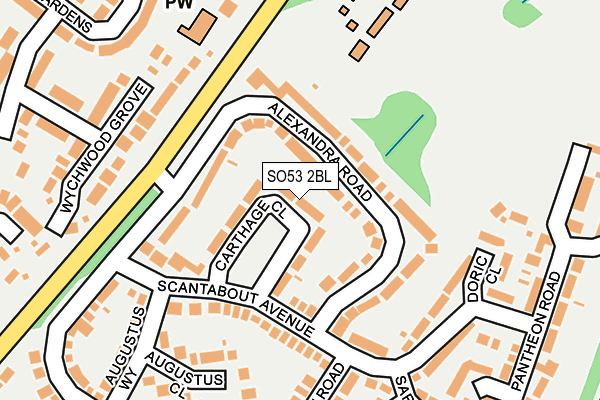 SO53 2BL map - OS OpenMap – Local (Ordnance Survey)