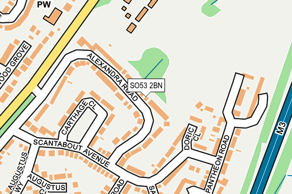 SO53 2BN map - OS OpenMap – Local (Ordnance Survey)