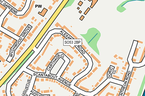 SO53 2BP map - OS OpenMap – Local (Ordnance Survey)