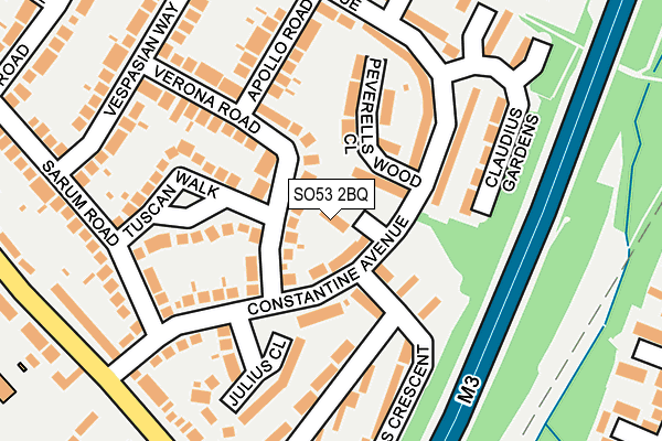 SO53 2BQ map - OS OpenMap – Local (Ordnance Survey)