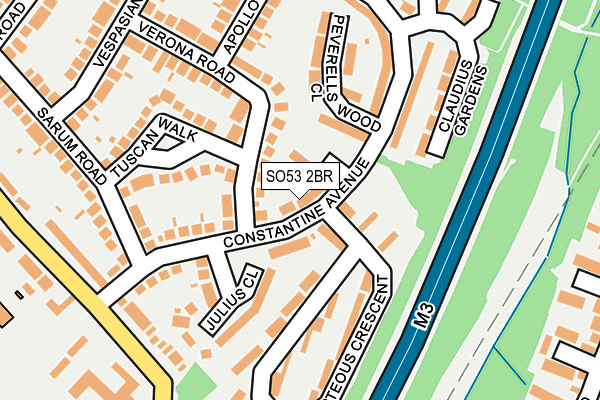 SO53 2BR map - OS OpenMap – Local (Ordnance Survey)