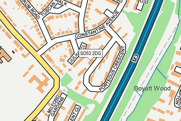 SO53 2DG map - OS OpenMap – Local (Ordnance Survey)