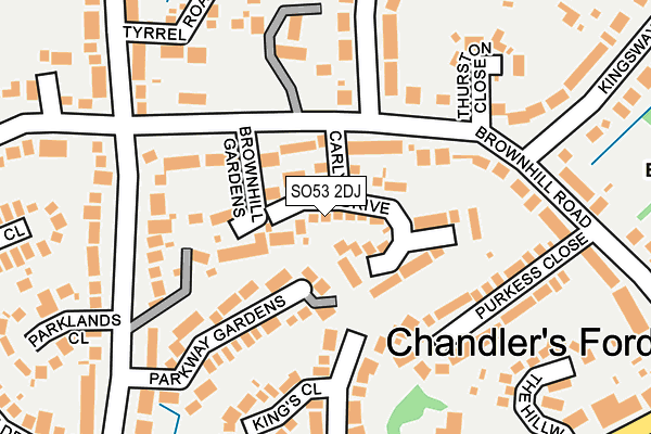 SO53 2DJ map - OS OpenMap – Local (Ordnance Survey)