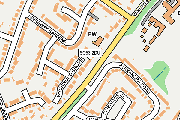 SO53 2DU map - OS OpenMap – Local (Ordnance Survey)