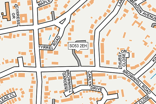 SO53 2EH map - OS OpenMap – Local (Ordnance Survey)