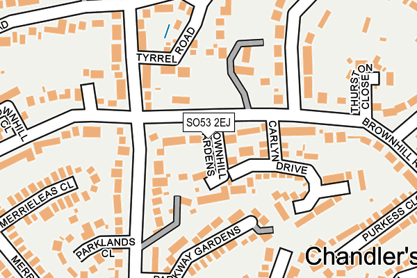 SO53 2EJ map - OS OpenMap – Local (Ordnance Survey)