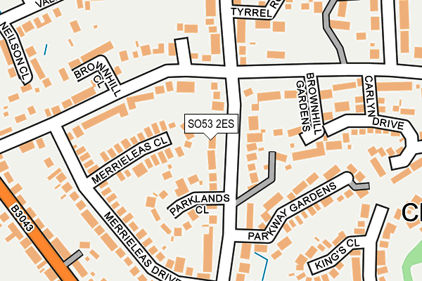 SO53 2ES map - OS OpenMap – Local (Ordnance Survey)