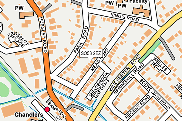 SO53 2EZ map - OS OpenMap – Local (Ordnance Survey)