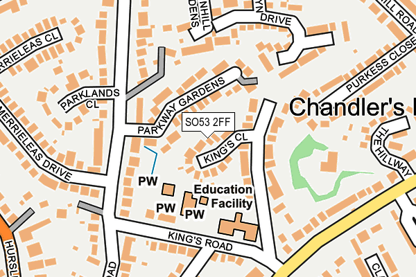 SO53 2FF map - OS OpenMap – Local (Ordnance Survey)