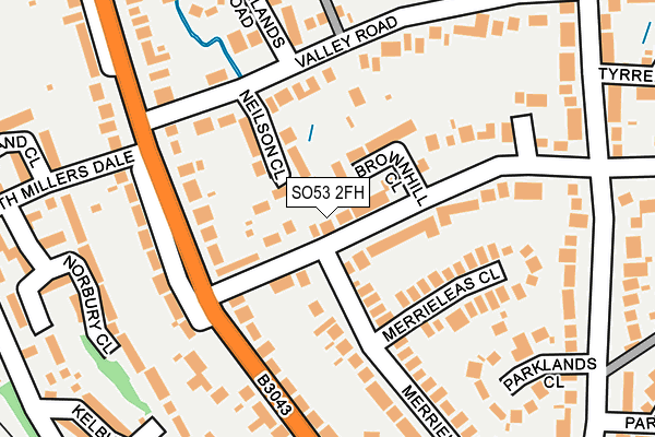 SO53 2FH map - OS OpenMap – Local (Ordnance Survey)