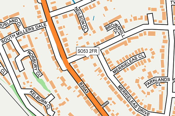 SO53 2FR map - OS OpenMap – Local (Ordnance Survey)