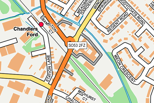 SO53 2FZ map - OS OpenMap – Local (Ordnance Survey)