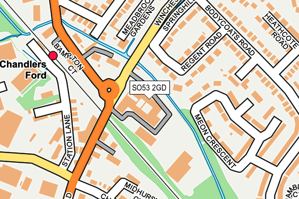 SO53 2GD map - OS OpenMap – Local (Ordnance Survey)