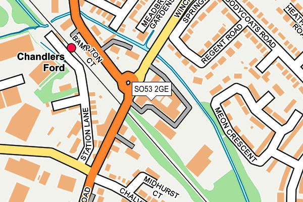 SO53 2GE map - OS OpenMap – Local (Ordnance Survey)