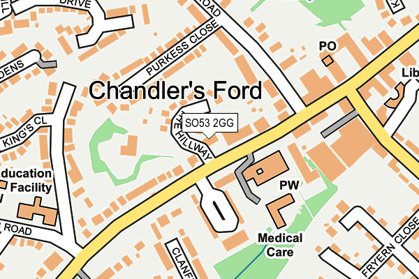 SO53 2GG map - OS OpenMap – Local (Ordnance Survey)