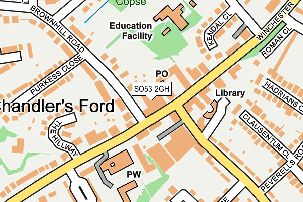 SO53 2GH map - OS OpenMap – Local (Ordnance Survey)