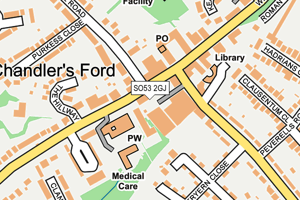 Map of EMILY JONES HAIR LTD at local scale