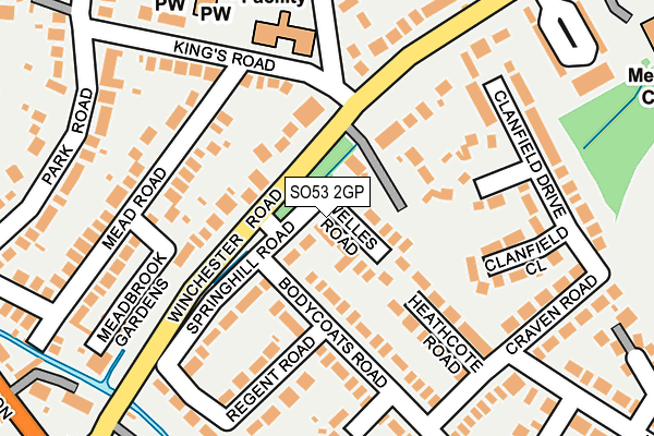 SO53 2GP map - OS OpenMap – Local (Ordnance Survey)