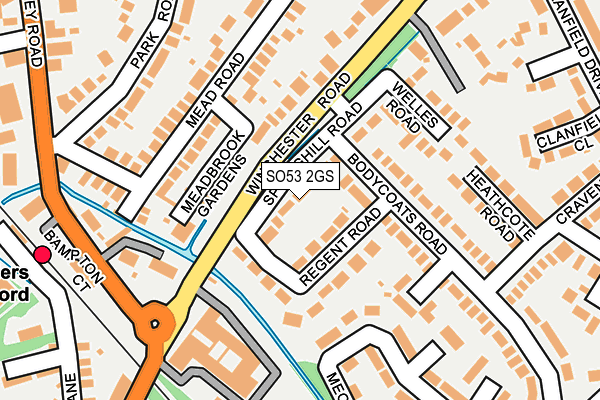 SO53 2GS map - OS OpenMap – Local (Ordnance Survey)