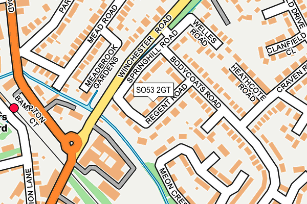SO53 2GT map - OS OpenMap – Local (Ordnance Survey)