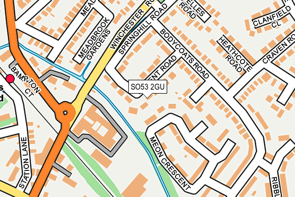 SO53 2GU map - OS OpenMap – Local (Ordnance Survey)