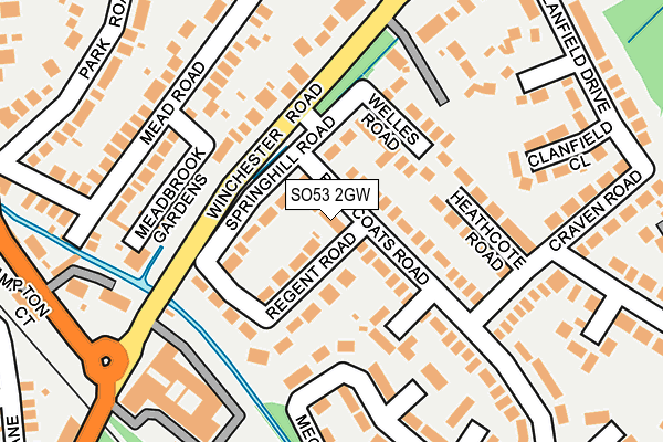 SO53 2GW map - OS OpenMap – Local (Ordnance Survey)