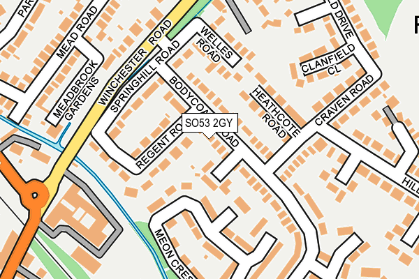 SO53 2GY map - OS OpenMap – Local (Ordnance Survey)