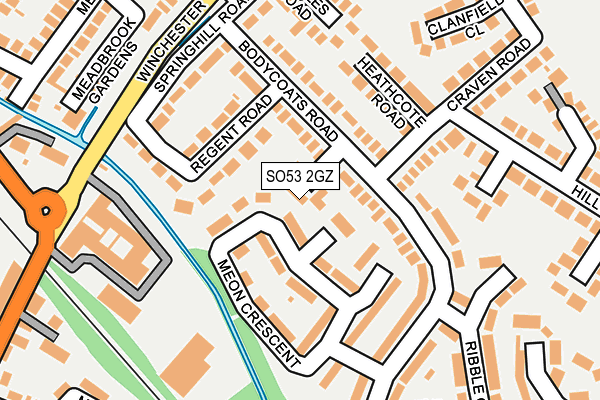 SO53 2GZ map - OS OpenMap – Local (Ordnance Survey)