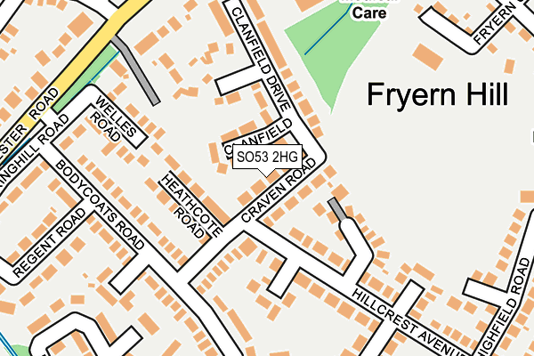 SO53 2HG map - OS OpenMap – Local (Ordnance Survey)