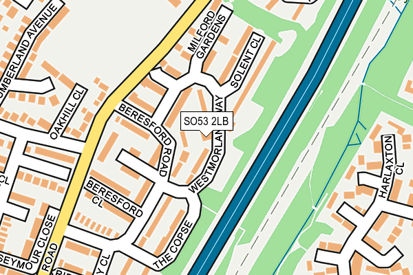 SO53 2LB map - OS OpenMap – Local (Ordnance Survey)