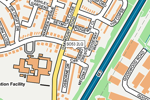 SO53 2LQ map - OS OpenMap – Local (Ordnance Survey)