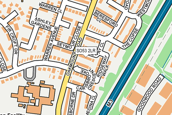 SO53 2LR map - OS OpenMap – Local (Ordnance Survey)