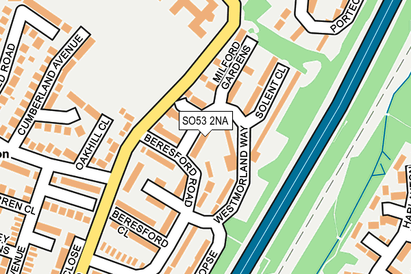SO53 2NA map - OS OpenMap – Local (Ordnance Survey)
