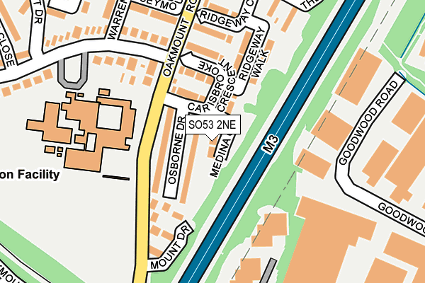 SO53 2NE map - OS OpenMap – Local (Ordnance Survey)