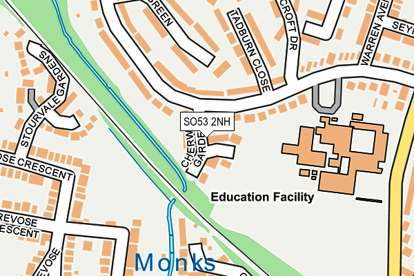 SO53 2NH map - OS OpenMap – Local (Ordnance Survey)