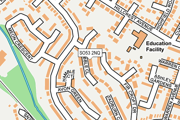 SO53 2NQ map - OS OpenMap – Local (Ordnance Survey)