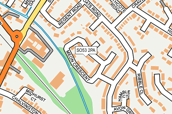 SO53 2PA map - OS OpenMap – Local (Ordnance Survey)