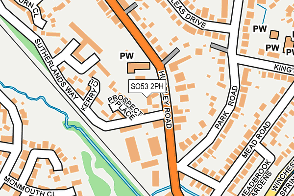 SO53 2PH map - OS OpenMap – Local (Ordnance Survey)