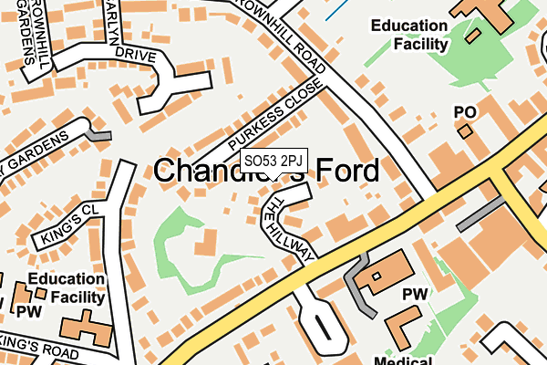 SO53 2PJ map - OS OpenMap – Local (Ordnance Survey)